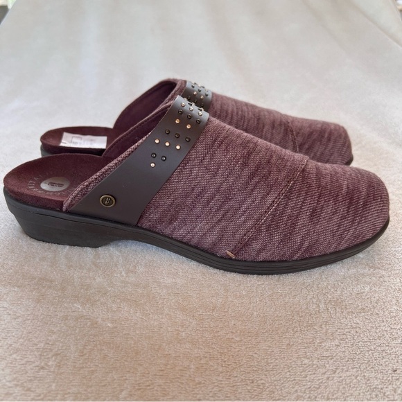 Revitalign Monterey Heathered Brown Burgundy MULES Clogs Size 9 NWOB - Picture 2 of 10